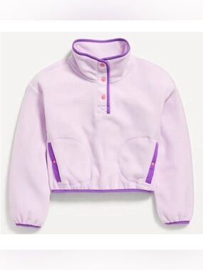 Old Navy Loose Mock-Neck Performance Microfleece Sweatshirt Girls Large NWT